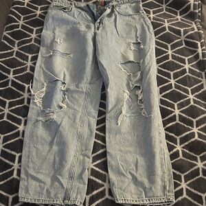 Empyre Light Blue Distressed Relaxed Jeans